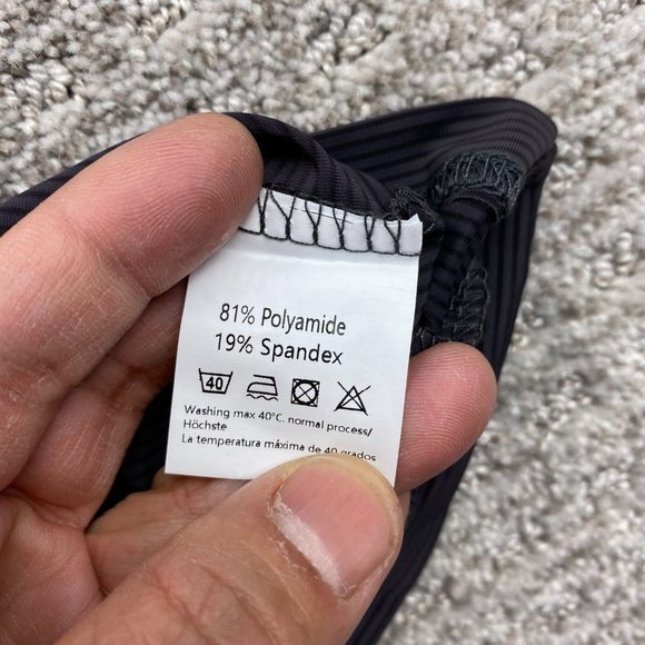 COOFANDY Polo Shirt Men Extra Large XL Gray Striped Polyamide New w Tag Wrinkled - Picture 6 of 10